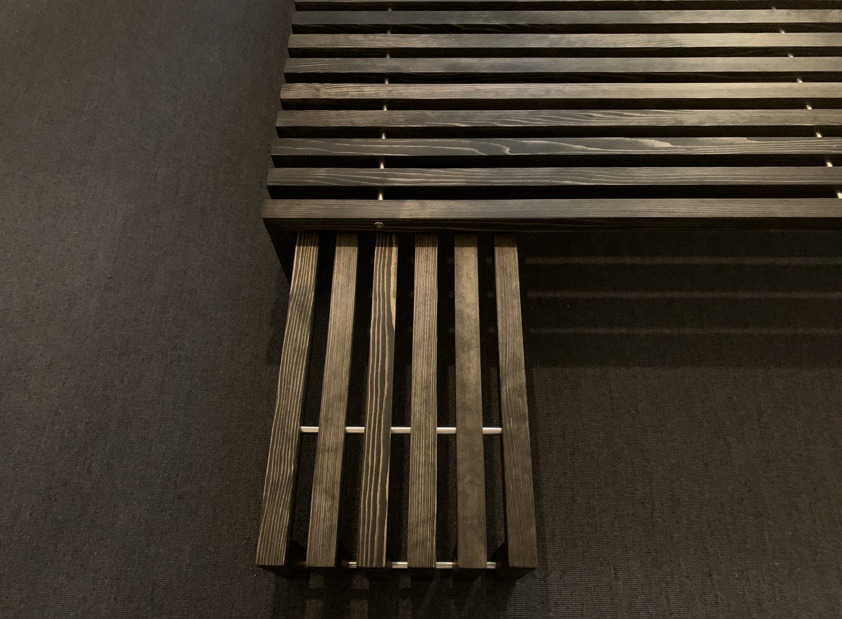 Dito Bett Nachttisch Fichte Schwarz Geölt Teil