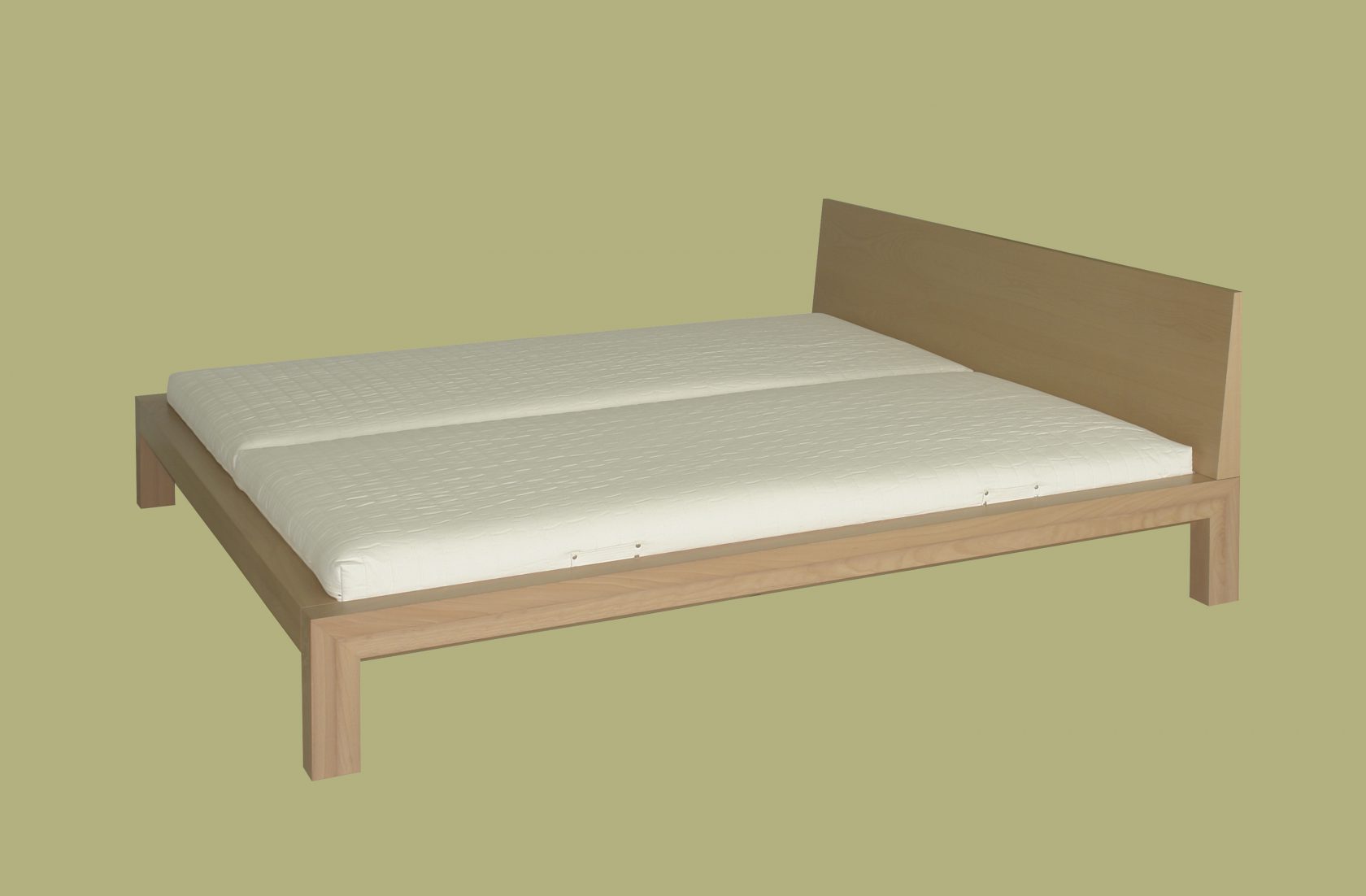 Edition Bett 70 90 Buche Rückenlehne Setilich Ganz Frei Hg Grün
